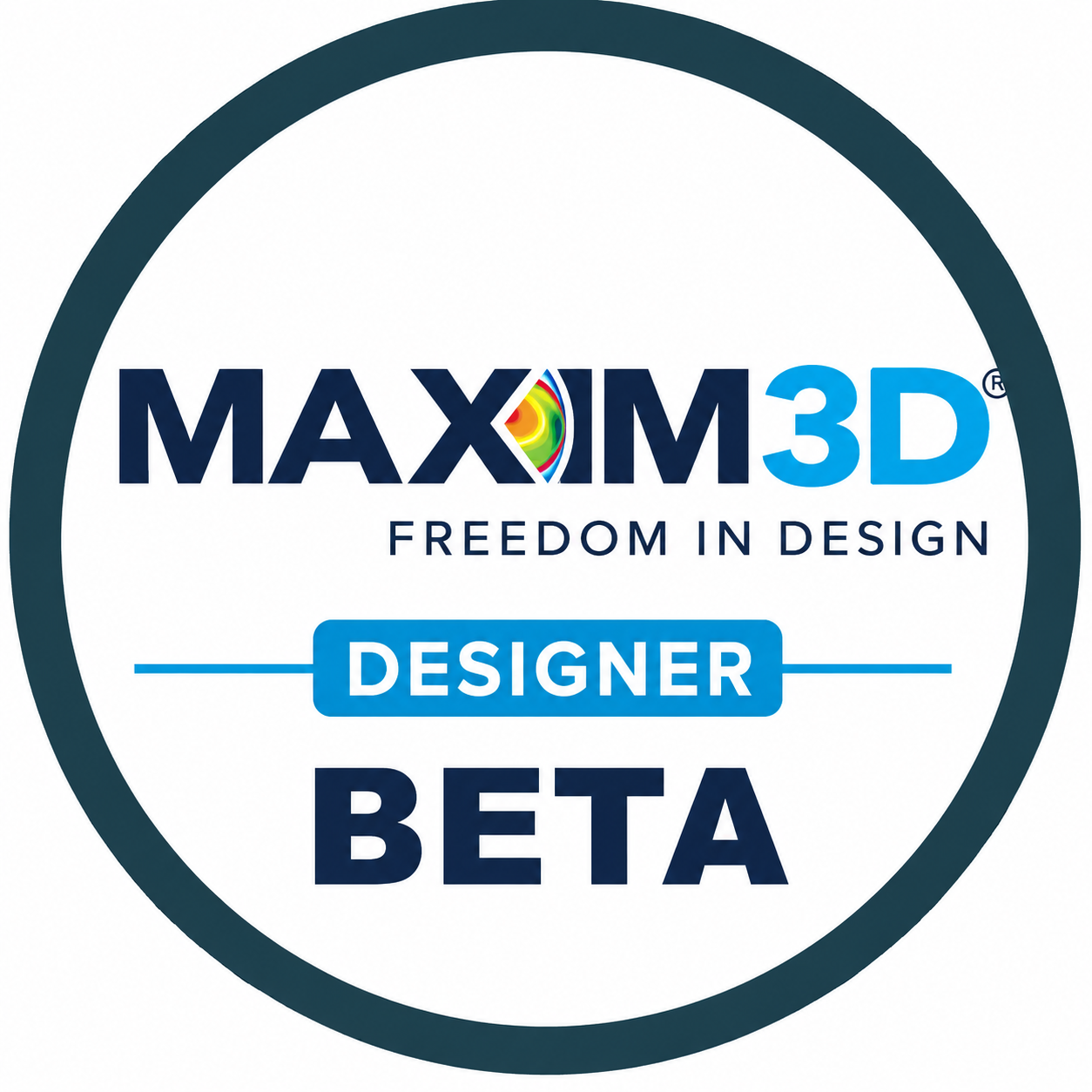 Maxim3D Beta Logo